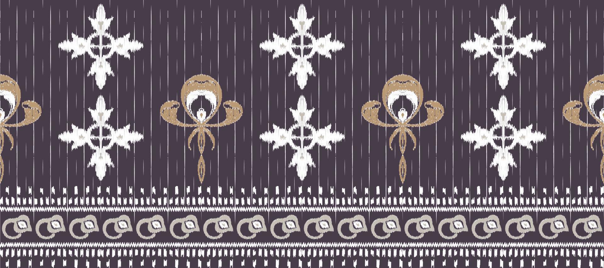 africain ikat sans couture modèle broderie Contexte. géométrique ethnique Oriental modèle traditionnel. ikat aztèque style abstrait vecteur illustration. conception pour impression texture, tissu, sari, sari, tapis.