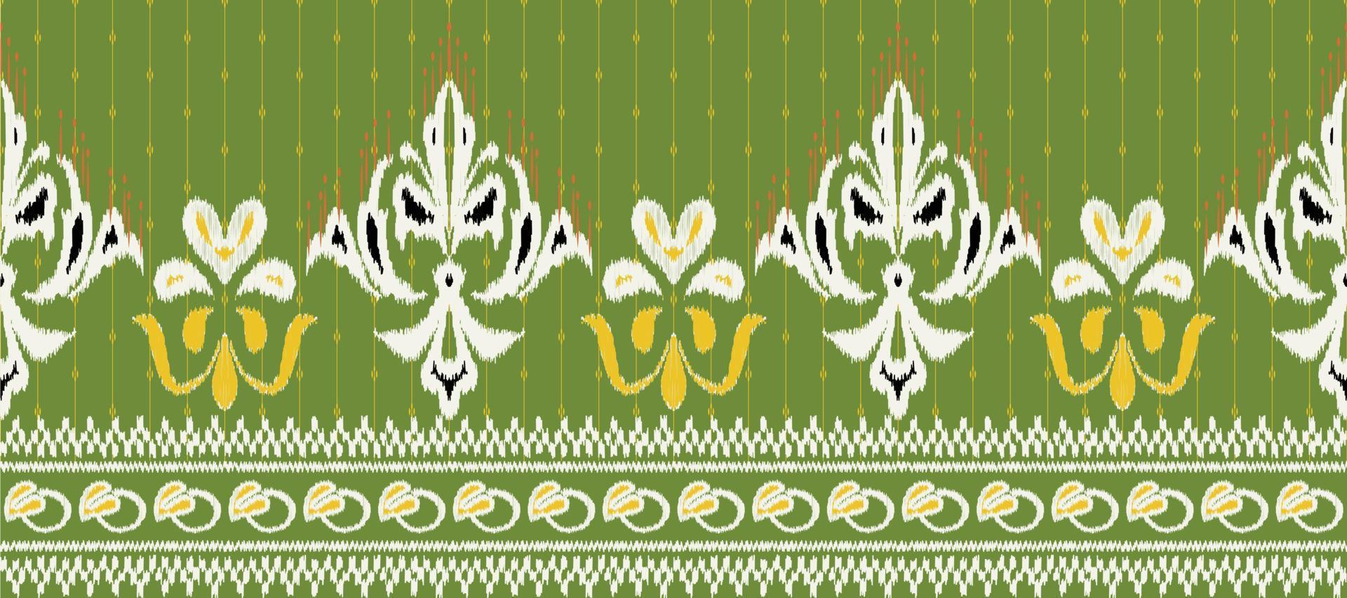 africain ikat paisley broderie. batik textile philippin ikat sans couture modèle numérique vecteur conception pour impression sari kurti bornéo en tissu frontière Ikkat dupatta