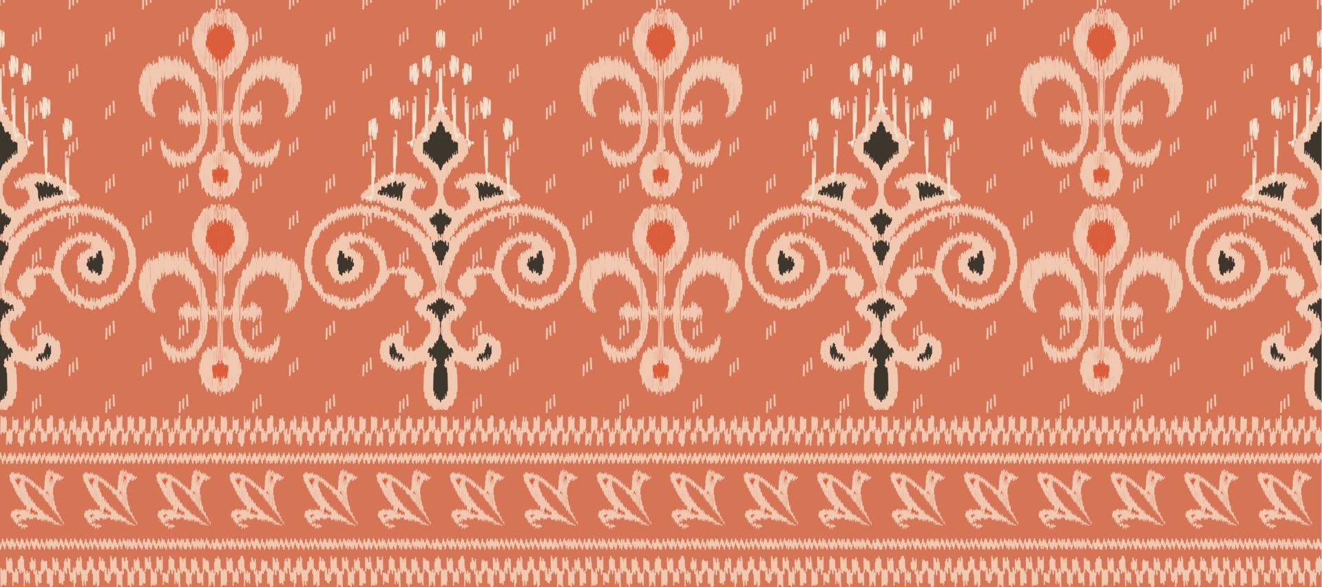 africain ikat damassé paisley broderie Contexte. géométrique ethnique Oriental modèle traditionnel. ikat aztèque style abstrait vecteur illustration. conception pour impression texture, tissu, sari, sari, tapis.