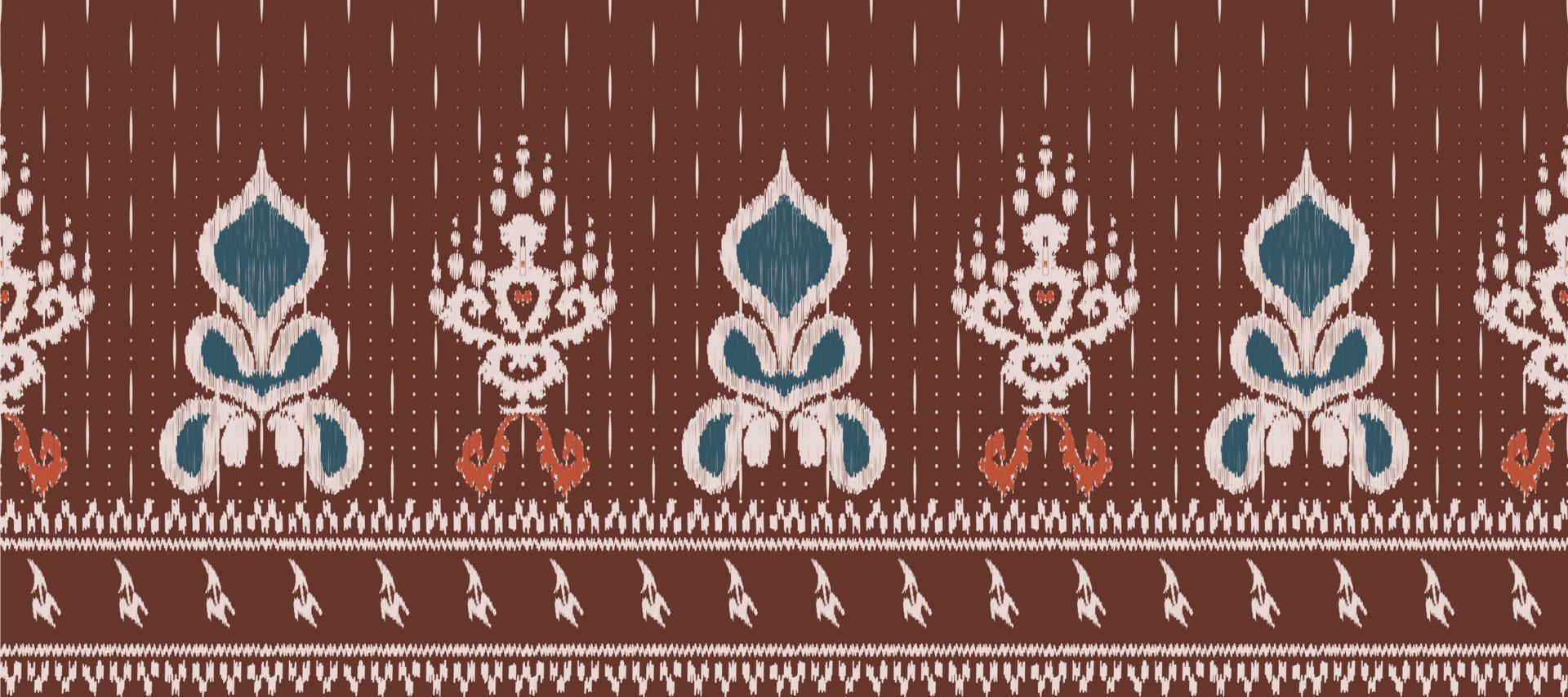 africain ikat damassé broderie Contexte. géométrique ethnique Oriental modèle traditionnel. ikat aztèque style abstrait vecteur illustration. conception pour impression texture, tissu, sari, sari, tapis.