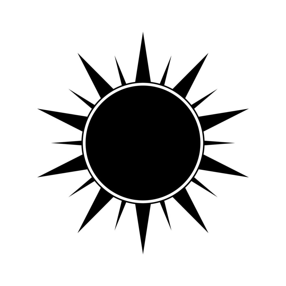 boho céleste Soleil icône logo. Facile moderne abstrait conception pour modèles, impressions, la toile, social médias des postes vecteur