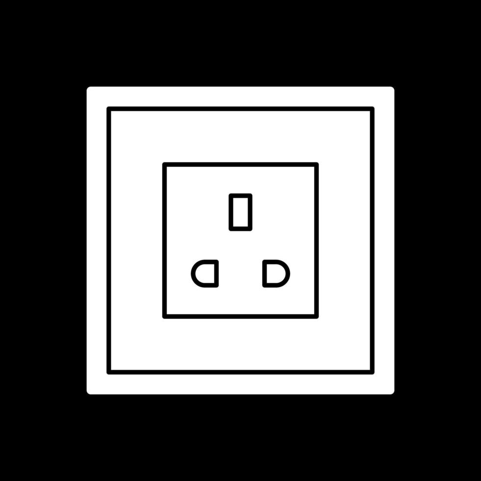 conception d'icône de vecteur de prise de courant