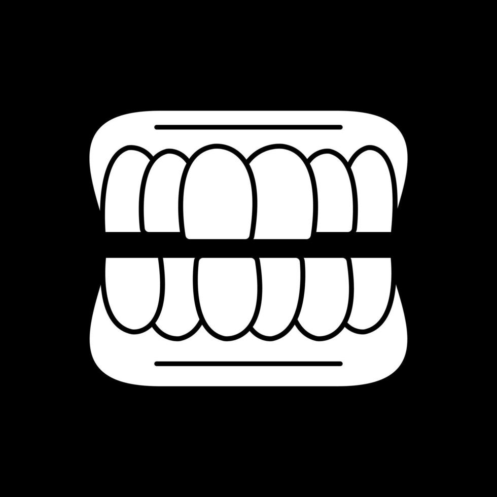 conception d'icône de vecteur de prothèse dentaire