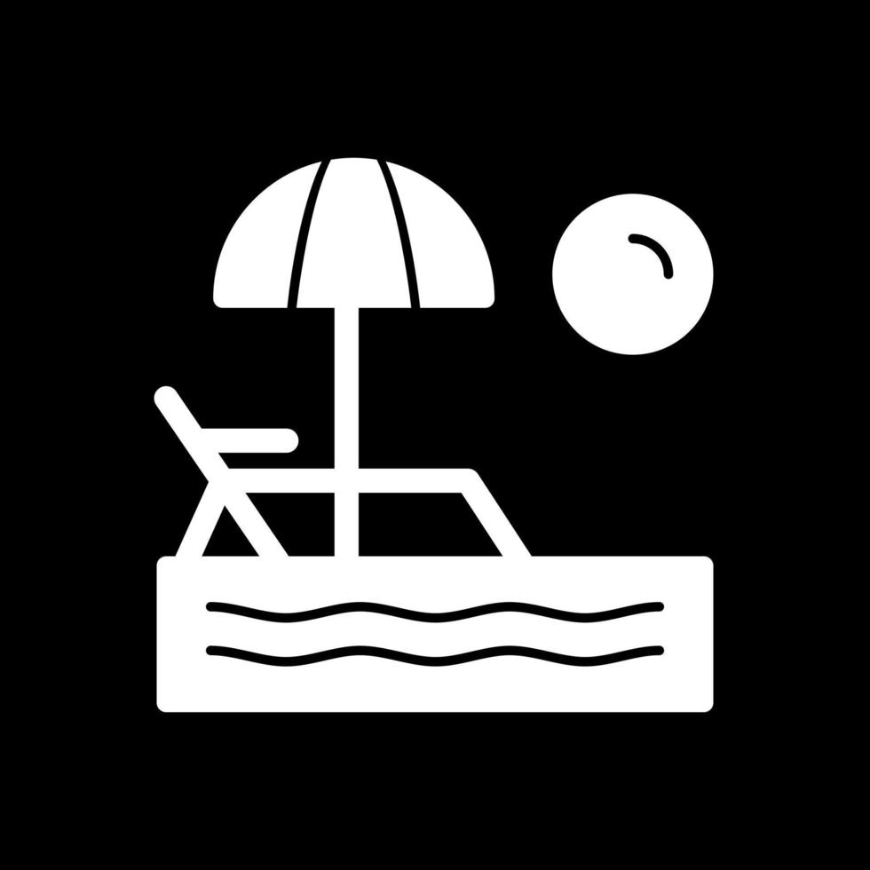 conception d'icône de vecteur de plage