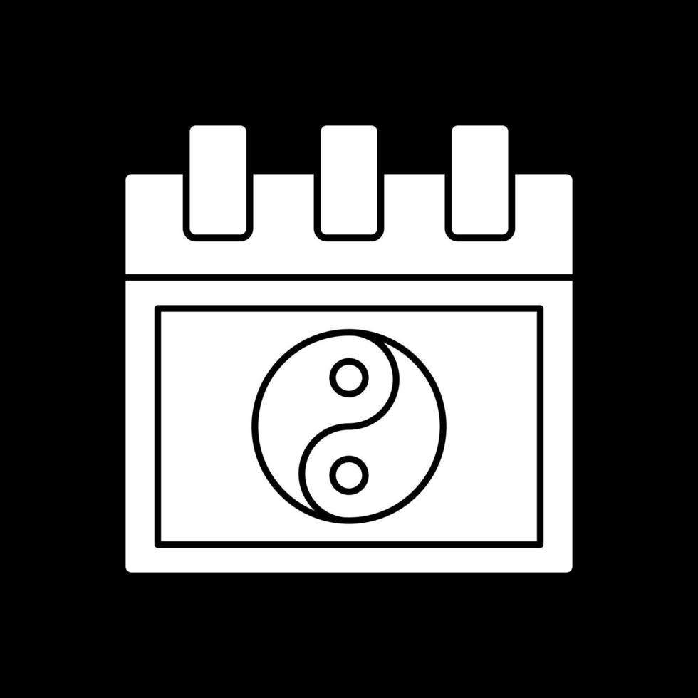 conception d'icône vectorielle calendrier chinois vecteur