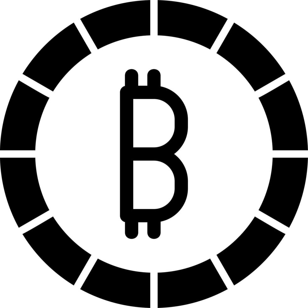 bitcoin crypto-monnaie vecteur icône