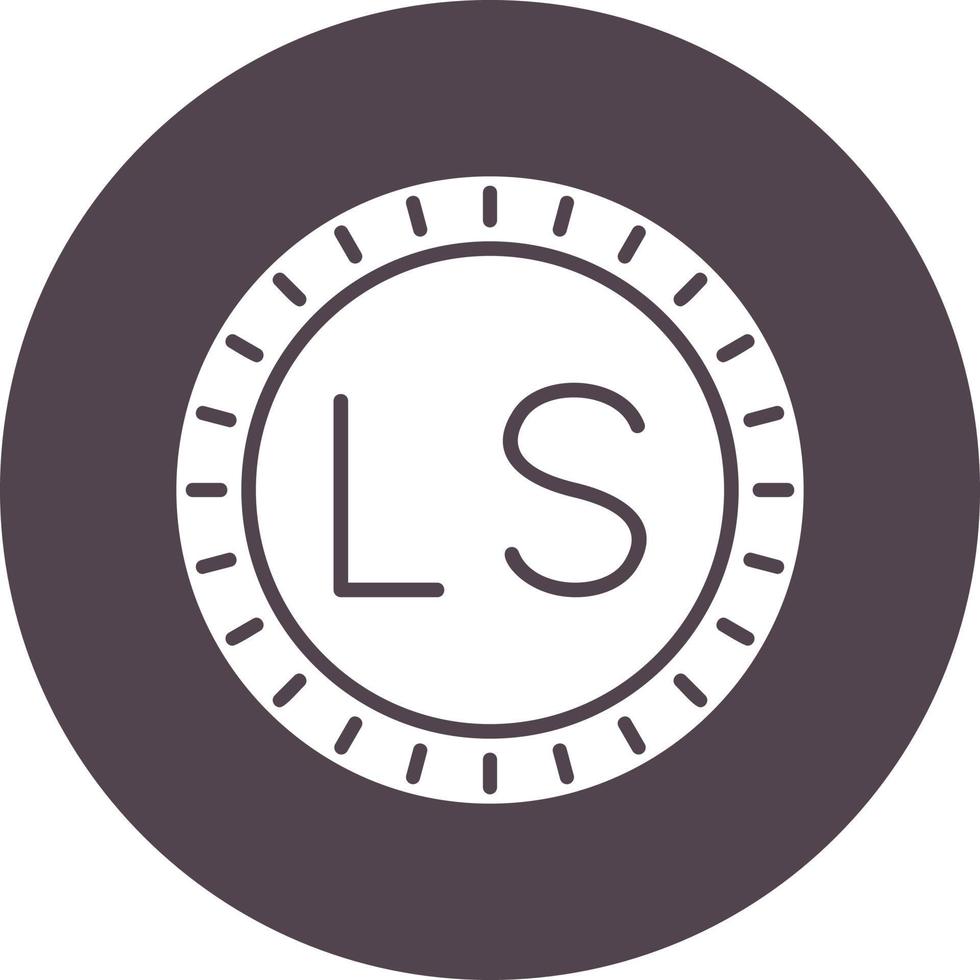 Lesotho cadran code vecteur icône