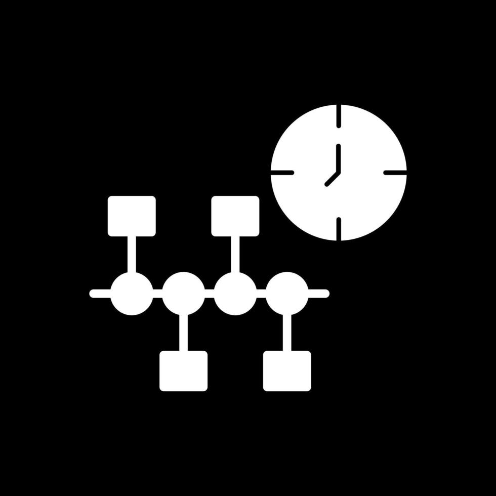 conception d'icône de vecteur de chronologie