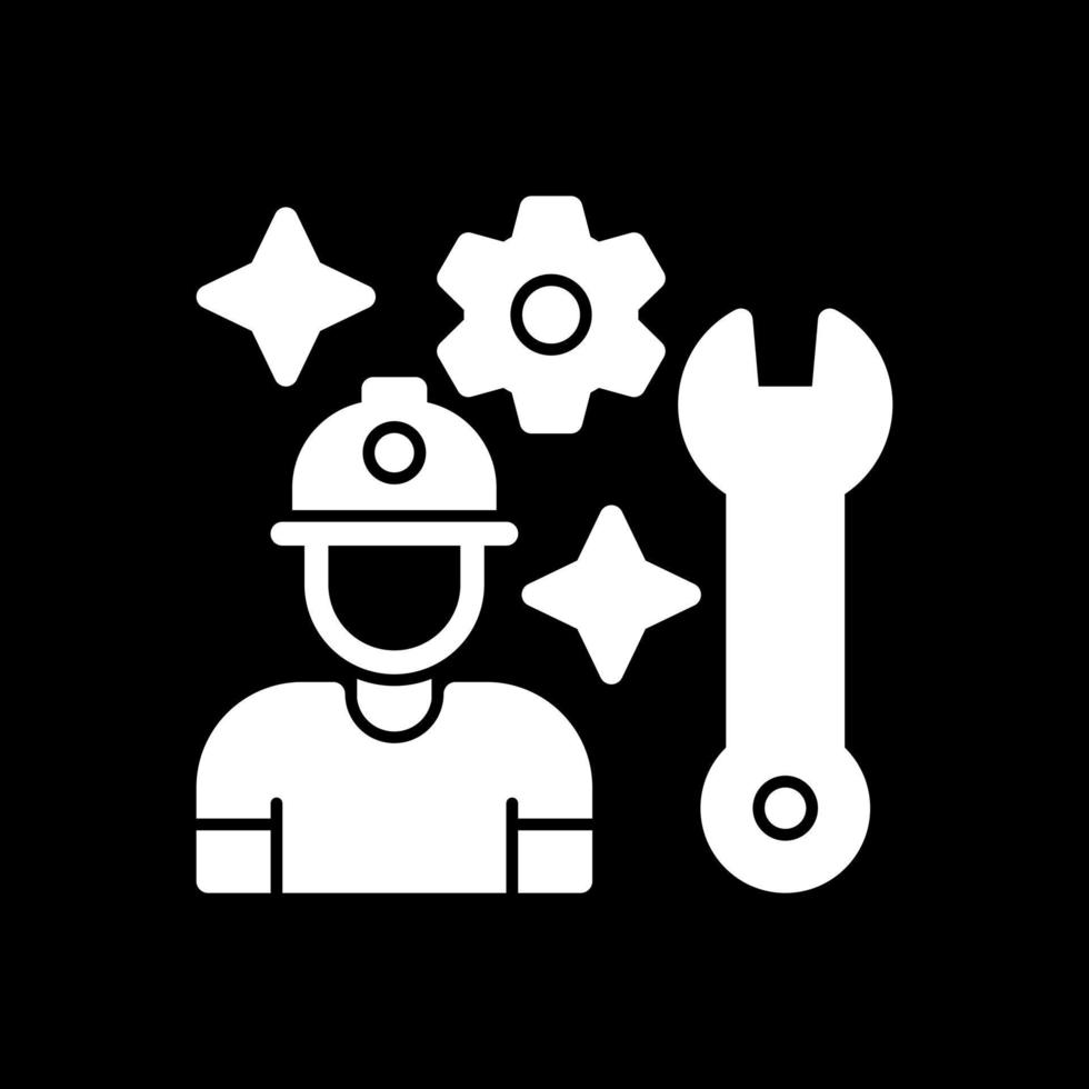 conception d'icône vecteur travailleur
