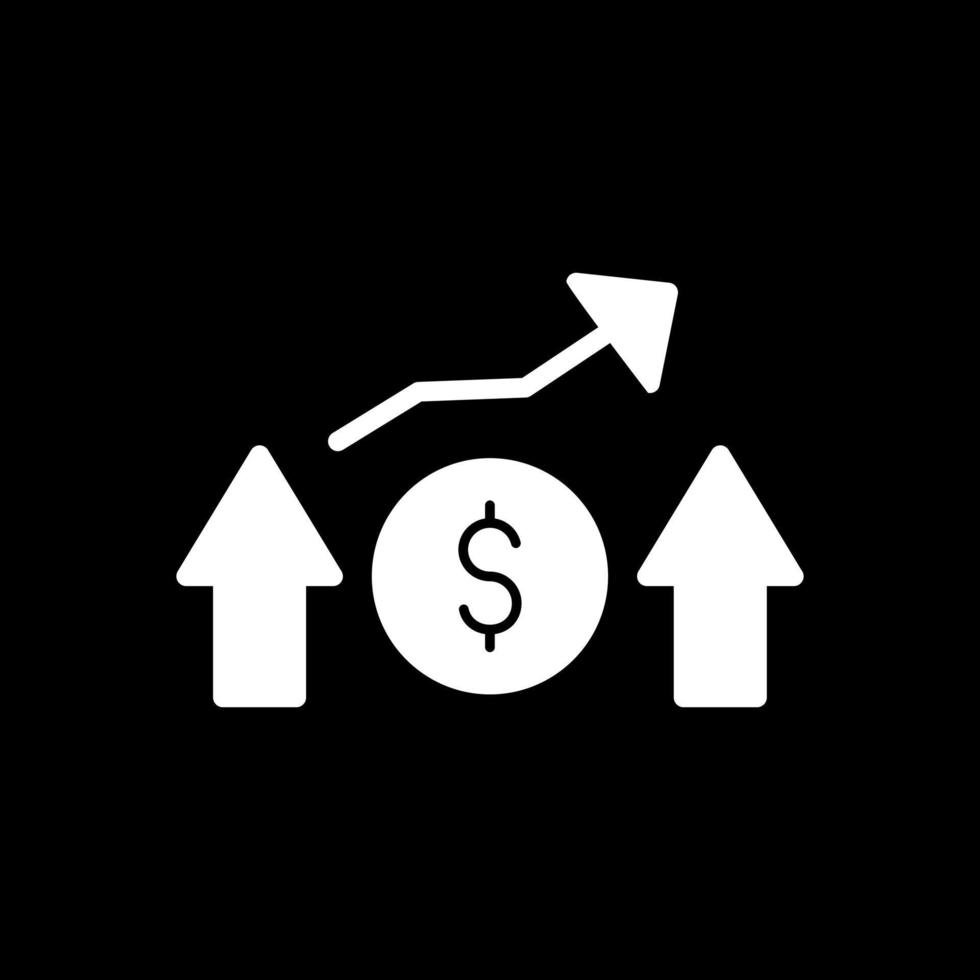 conception d'icône de vecteur de profit financier