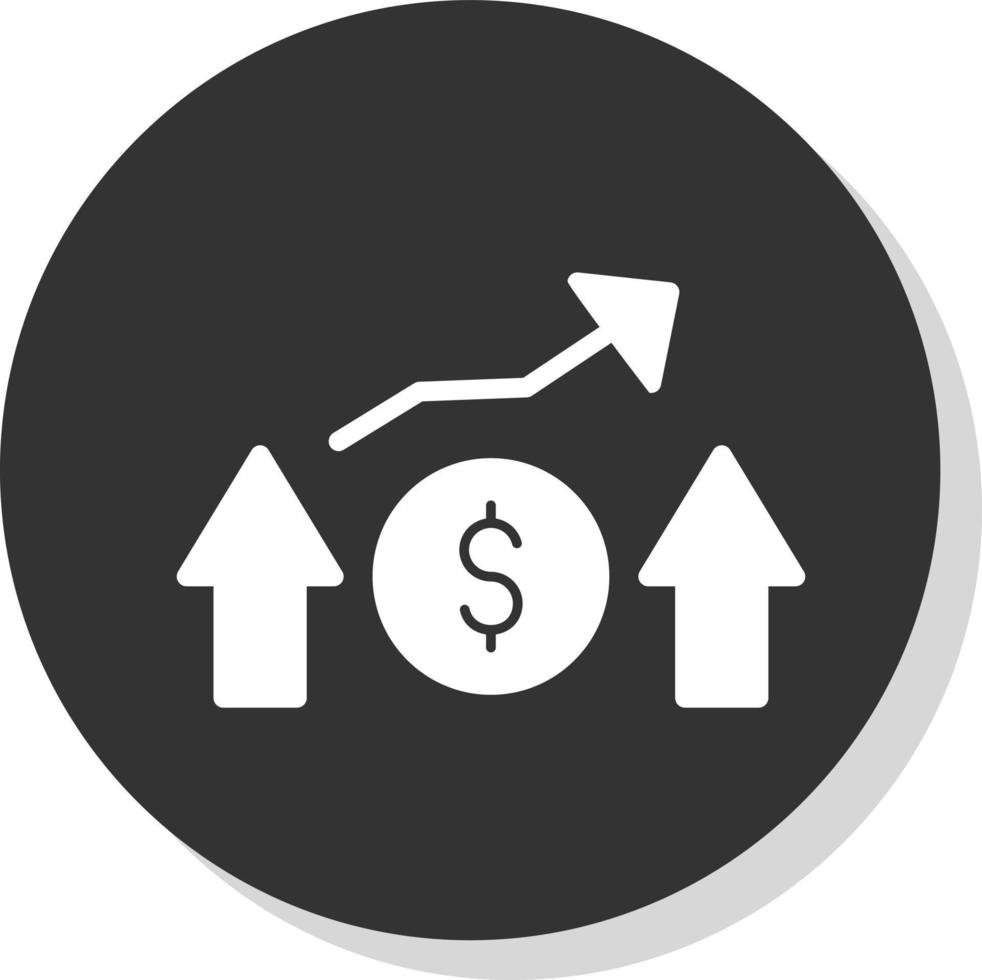 conception d'icône de vecteur de profit financier