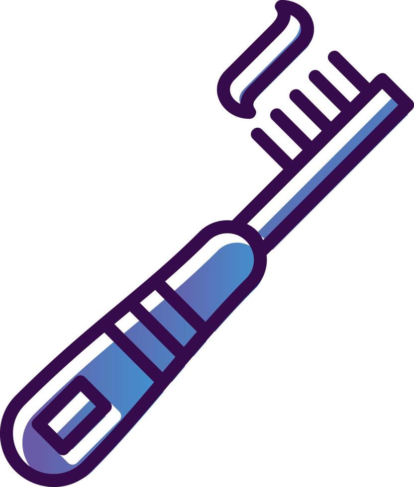 conception d'icône de vecteur de brosse à dents