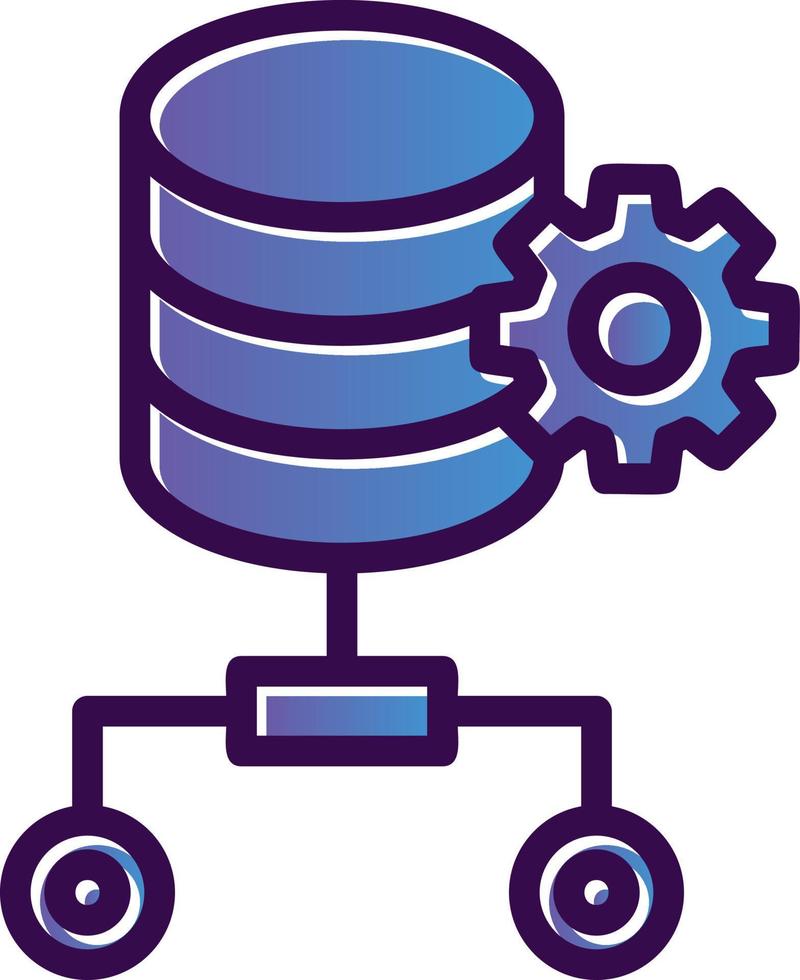 conception d'icône de vecteur de stockage de données