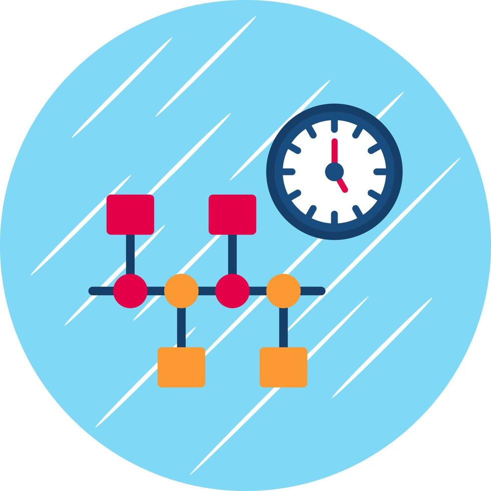 conception d'icône de vecteur de chronologie