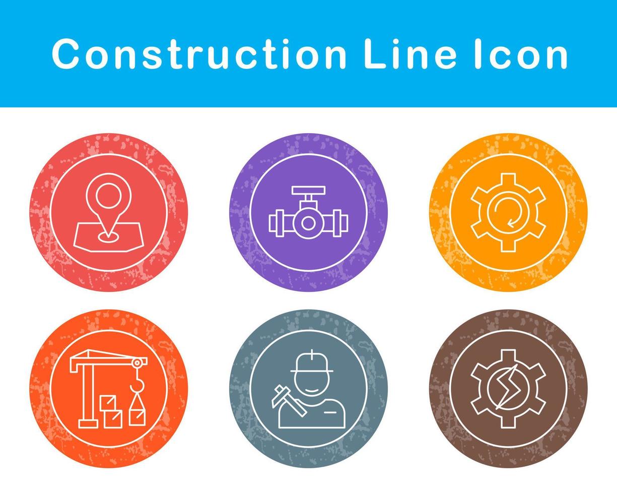 jeu d'icônes vectorielles de construction vecteur