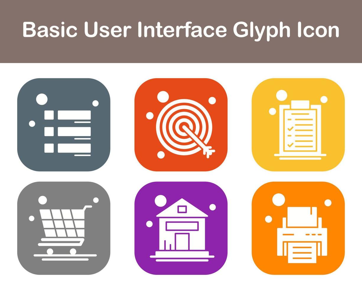 de base utilisateur interface vecteur icône ensemble