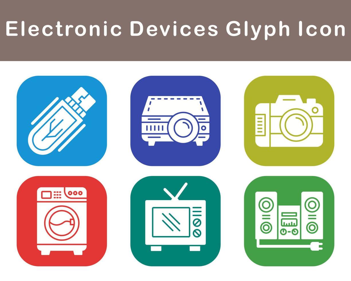 électronique dispositifs vecteur icône ensemble