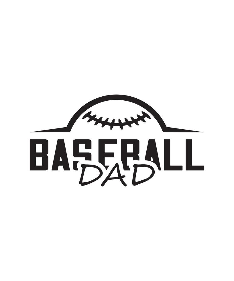 typographie base-ball T-shirt conception vecteur png - base-ball papa