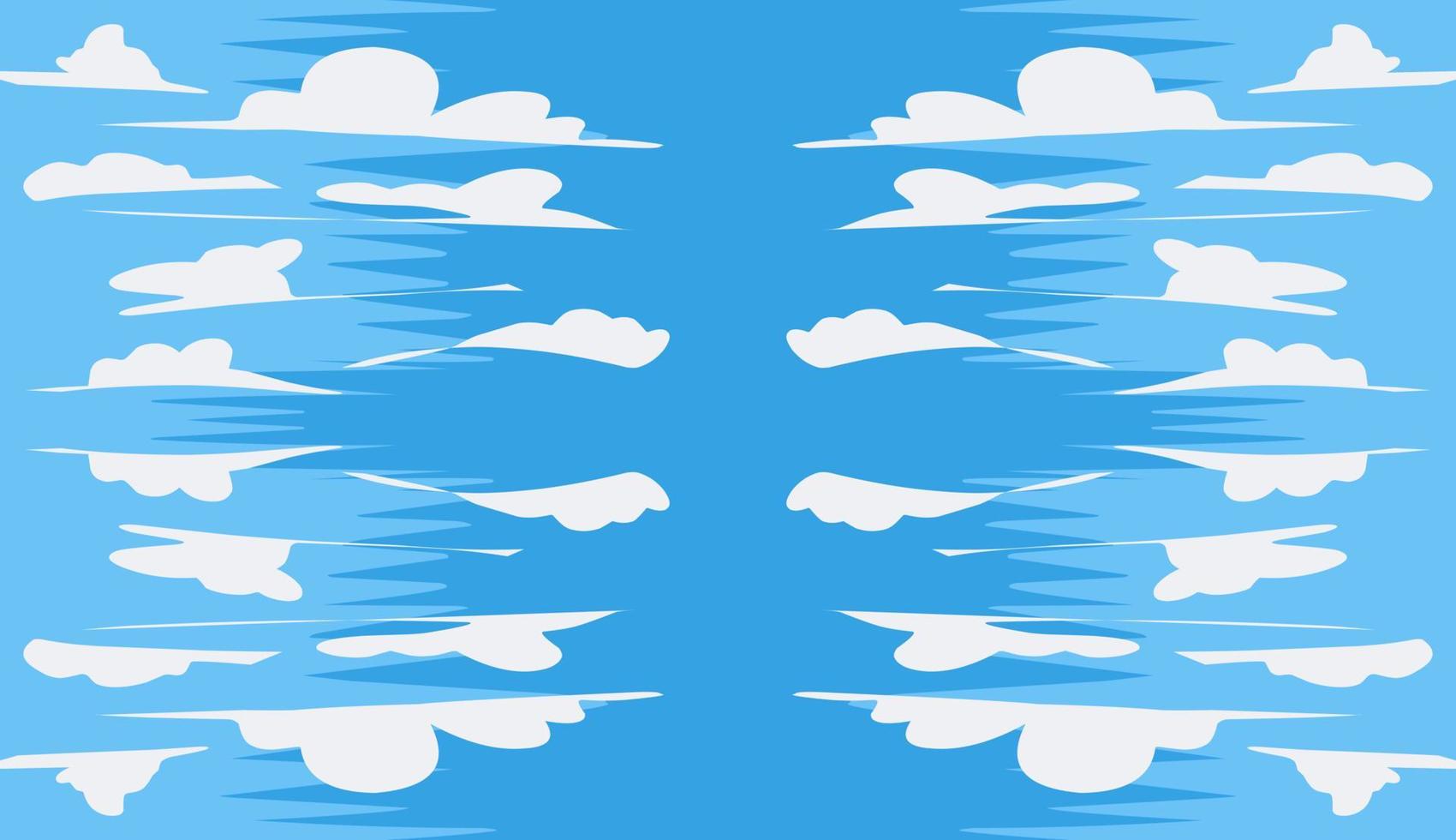 bleu ciel blanc des nuages illustration Contexte vecteur