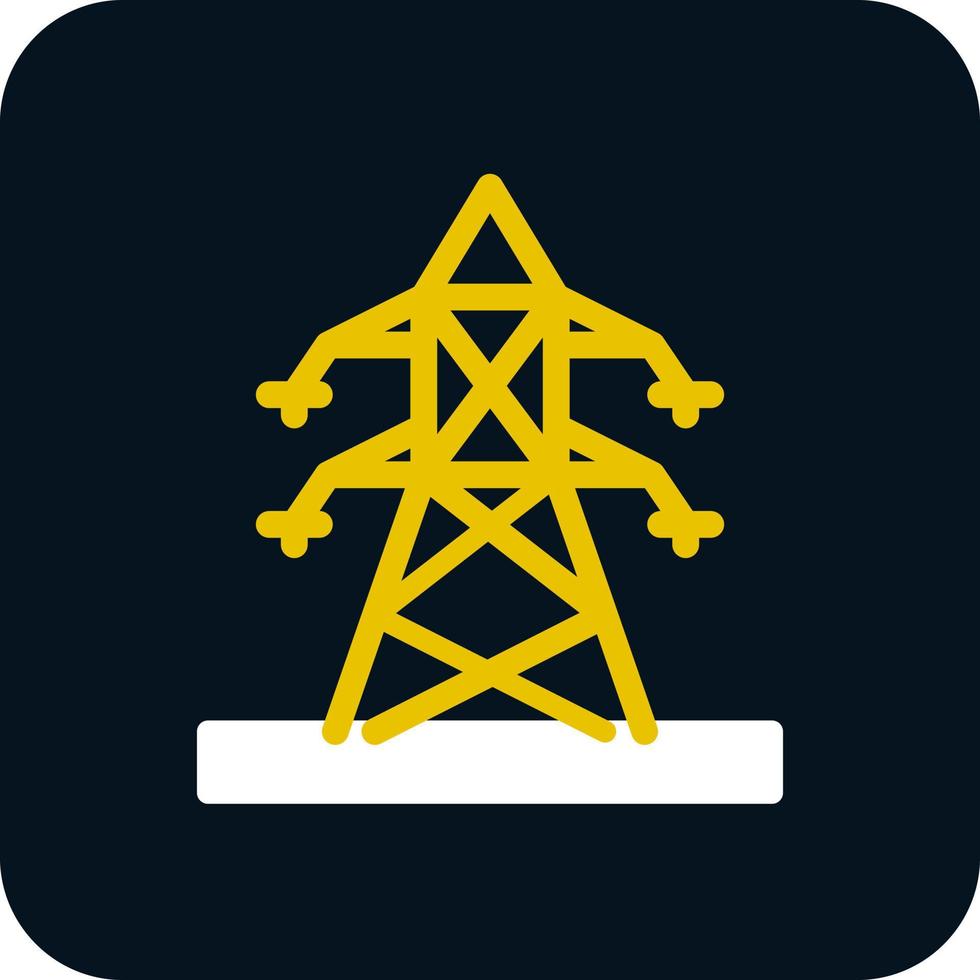 conception d'icône de vecteur de poteau électrique