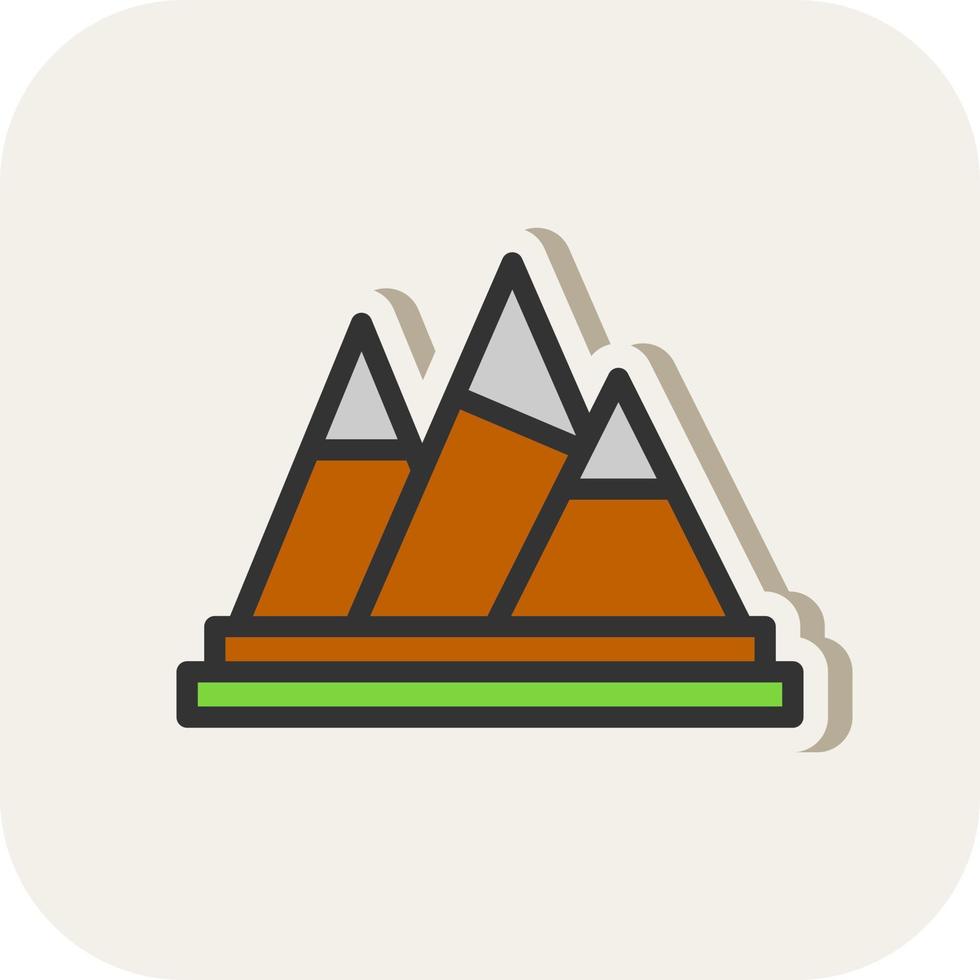 conception d'icône de vecteur de montagnes