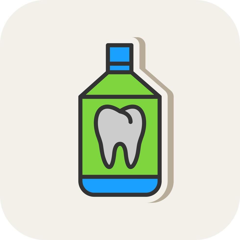 conception d'icône de vecteur de rince-bouche