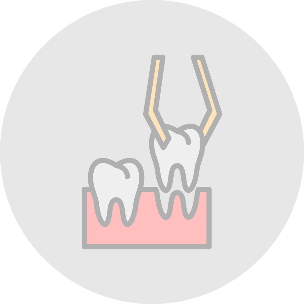 conception d'icône de vecteur d'extraction de dents