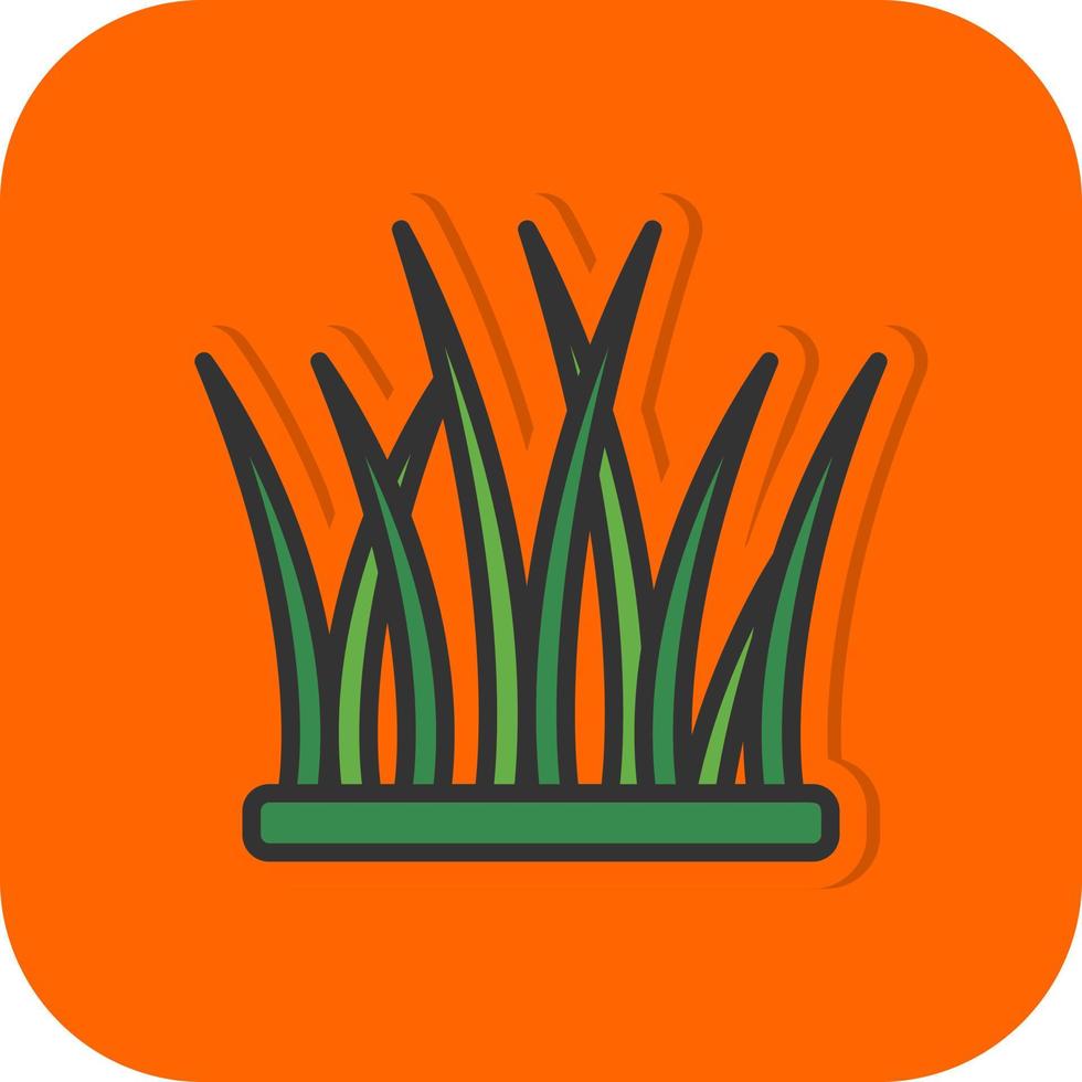 conception d'icône de vecteur d'herbe