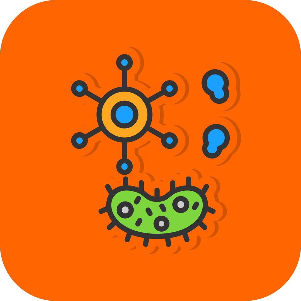 conception d'icône de vecteur de bactéries et de virus