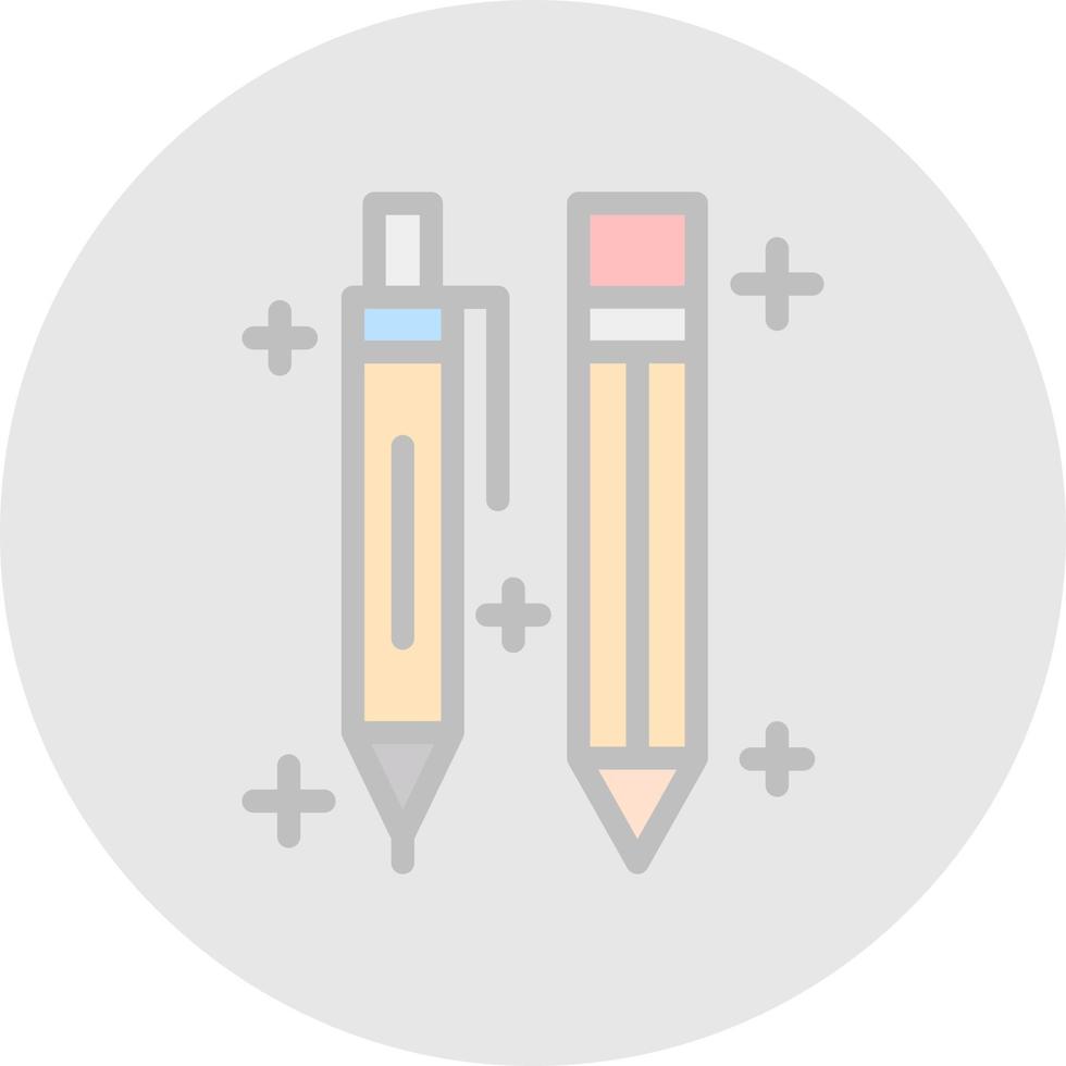 conception d'icônes vectorielles stylo et crayon vecteur