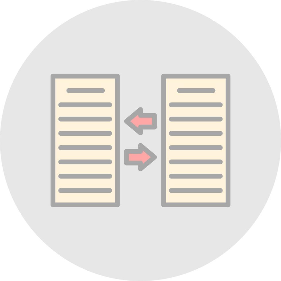 conception d'icône vectorielle d'échange de fichiers vecteur