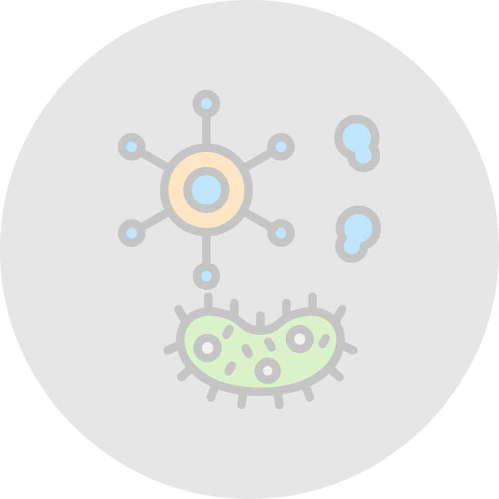 conception d'icône de vecteur de bactéries et de virus