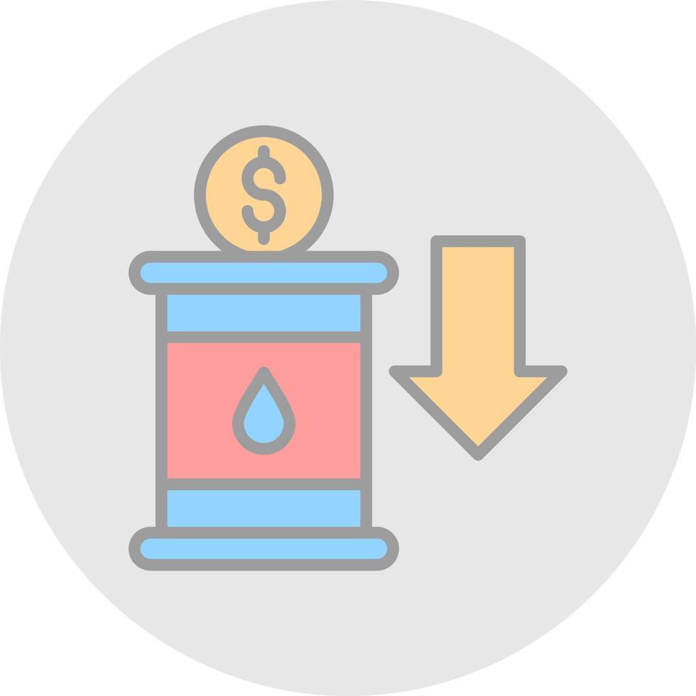 conception d'icône vectorielle d'investissement pétrolier vecteur