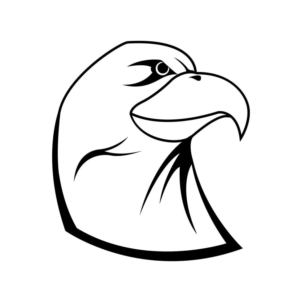 Aigle tête symbole illustration vecteur