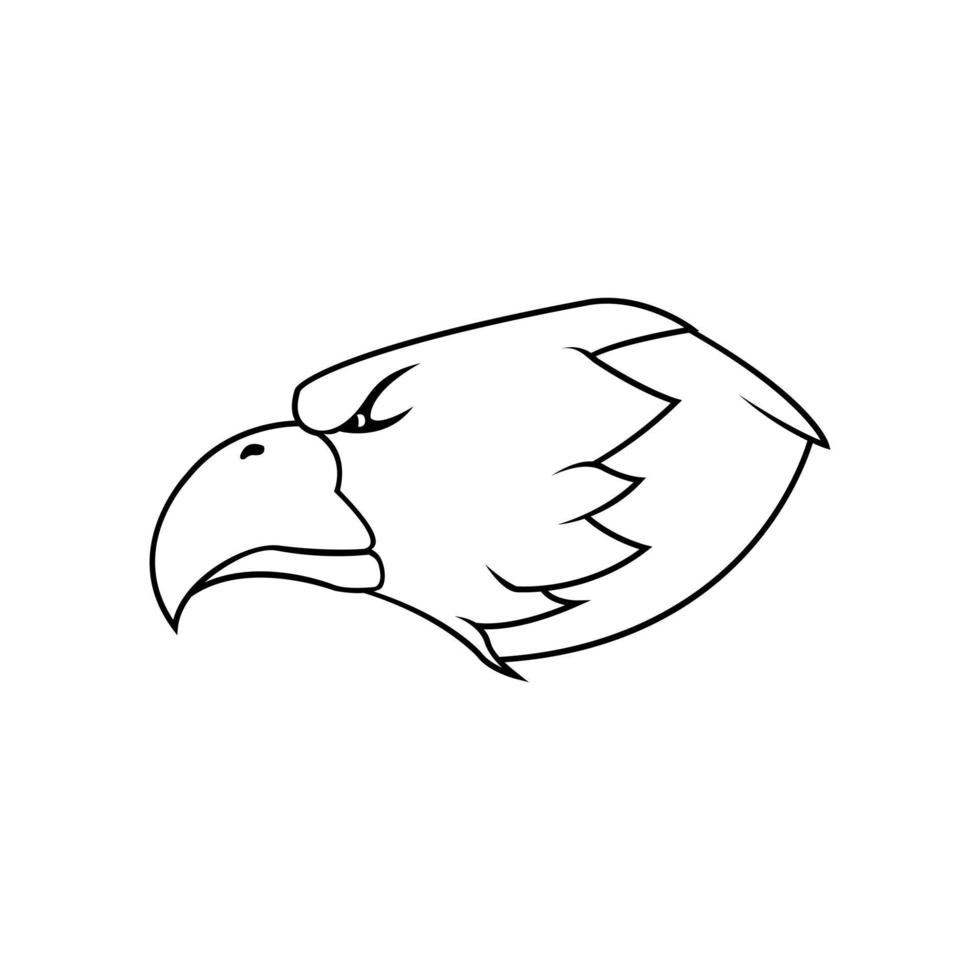 Aigle tête symbole illustration vecteur