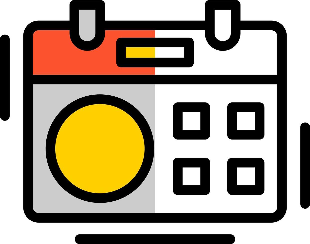 conception d'icône de vecteur de calendrier