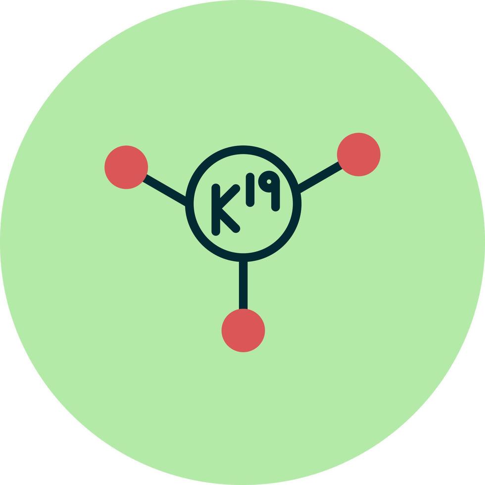 potassium vecteur icône