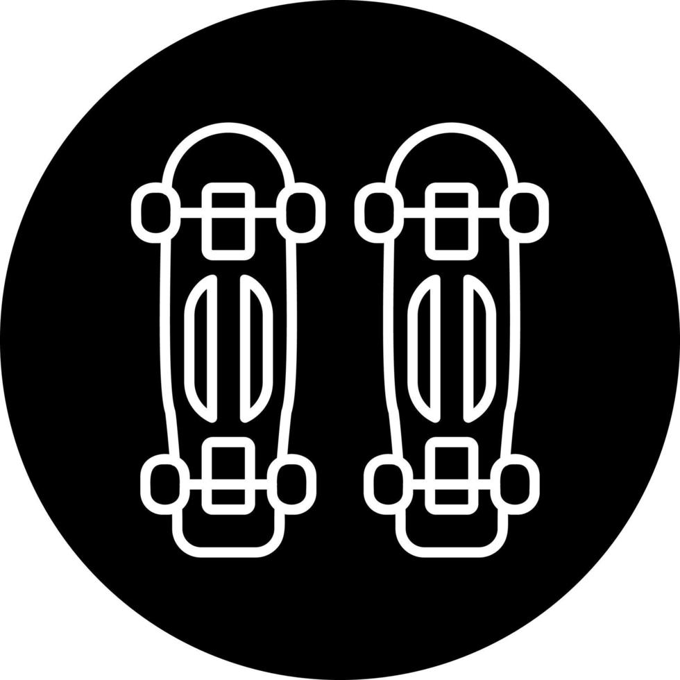 icône de vecteur de longboard