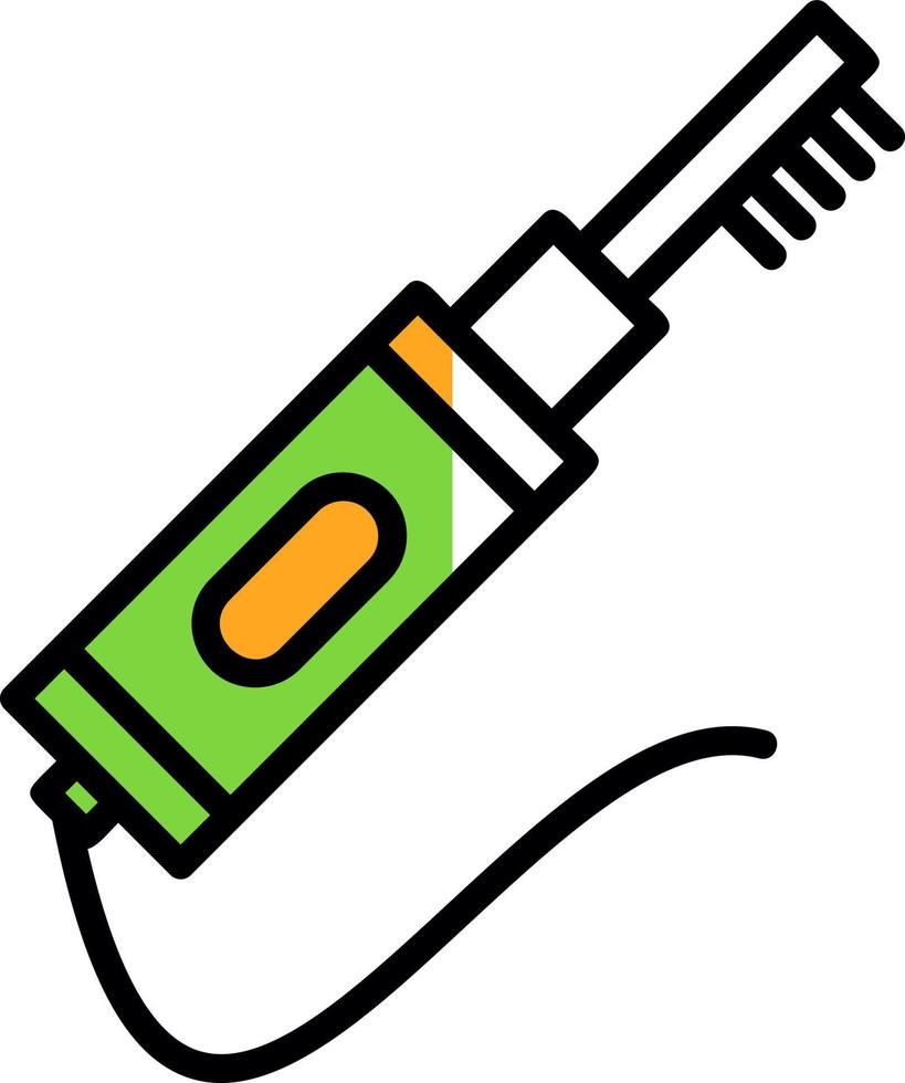 conception d'icône de vecteur de brosse à dents électrique