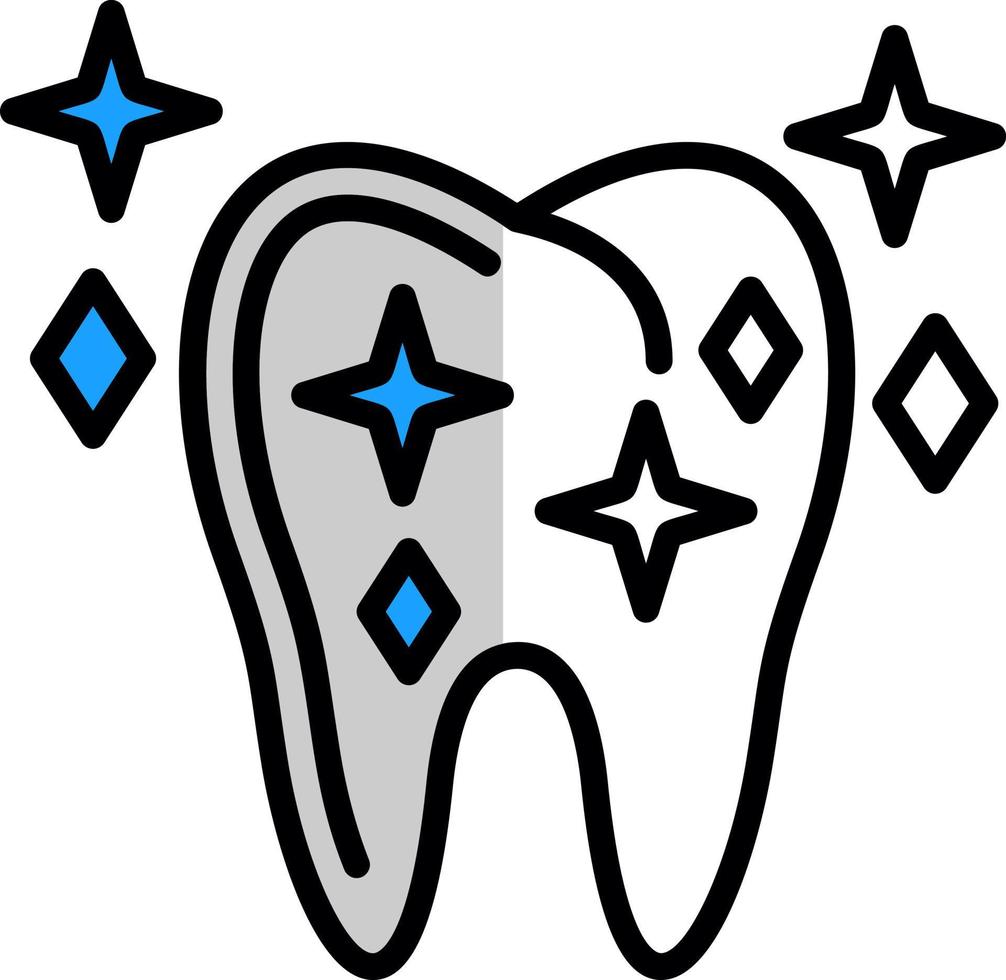 conception d'icône de vecteur de blanchiment des dents