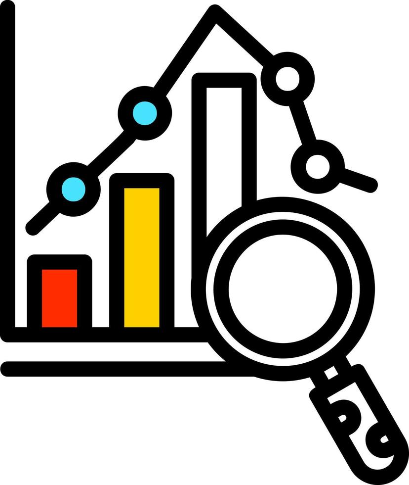 conception d'icône de vecteur d'analyse