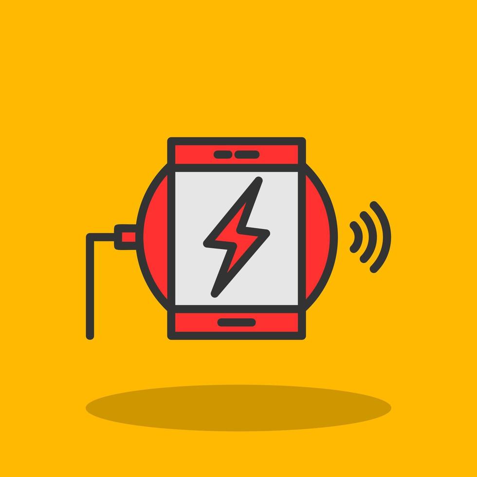 conception d'icône de vecteur de chargeur sans fil