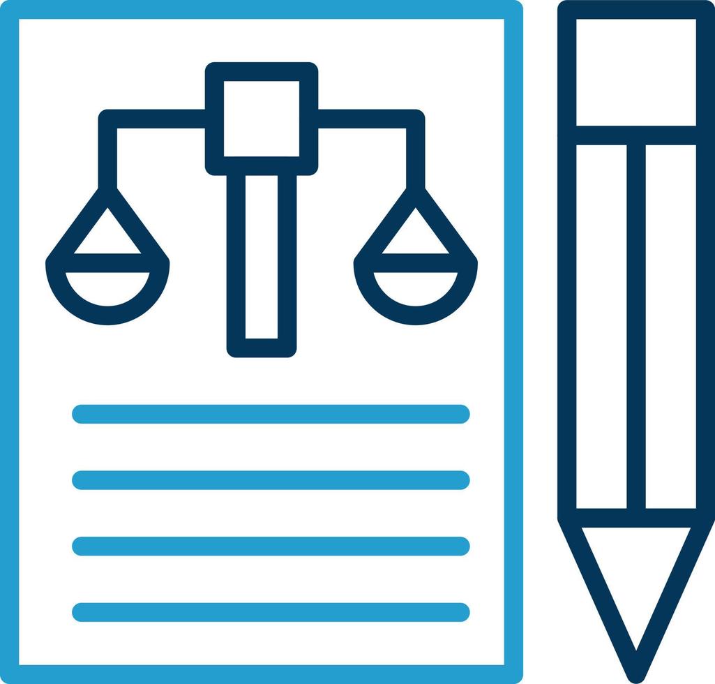 conception d'icône de vecteur de document juridique