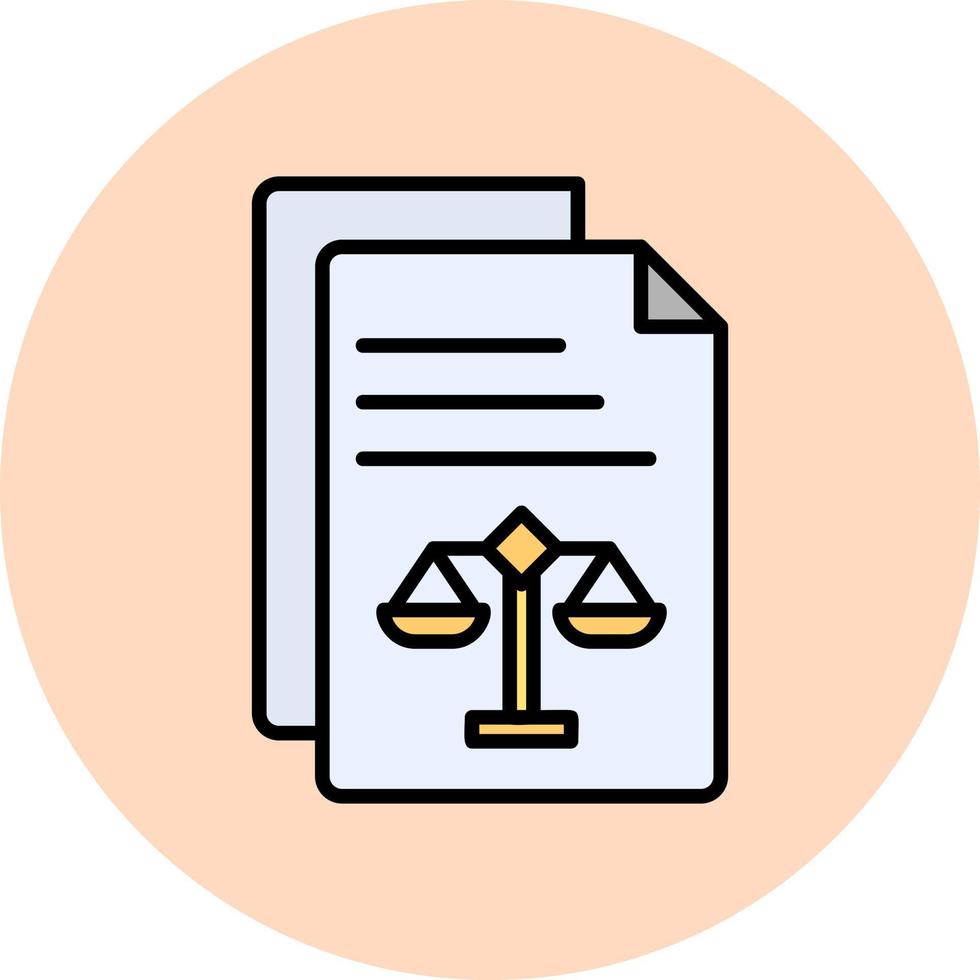 icône de vecteur de document juridique