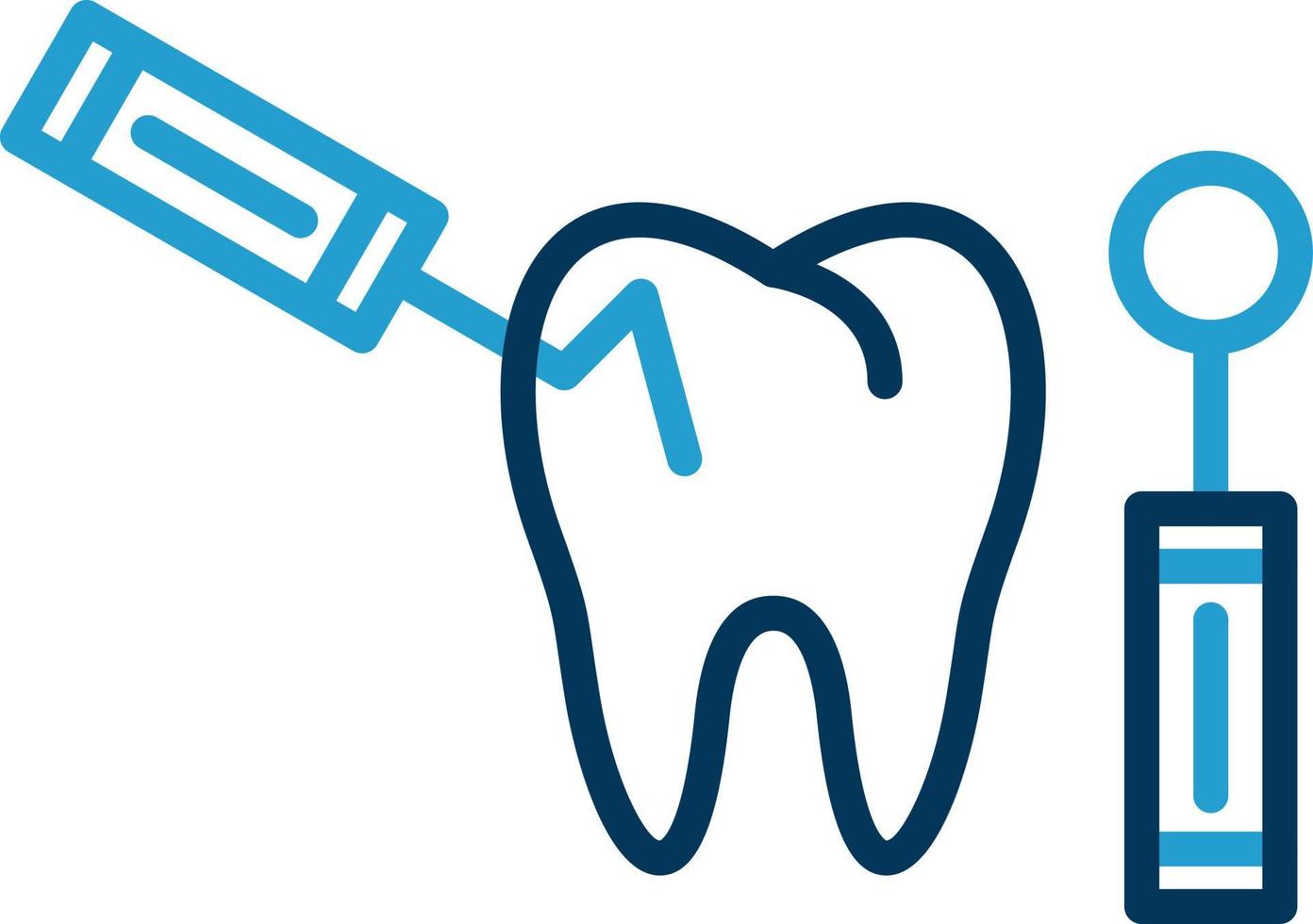 conception d'icône de vecteur de dentisterie