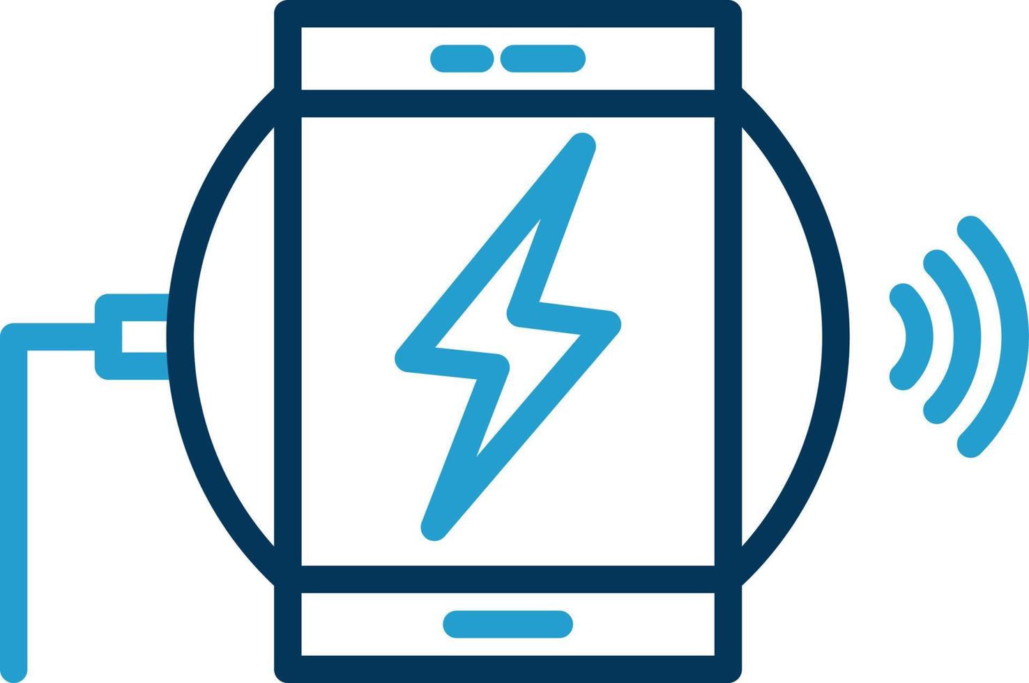 conception d'icône de vecteur de chargeur sans fil