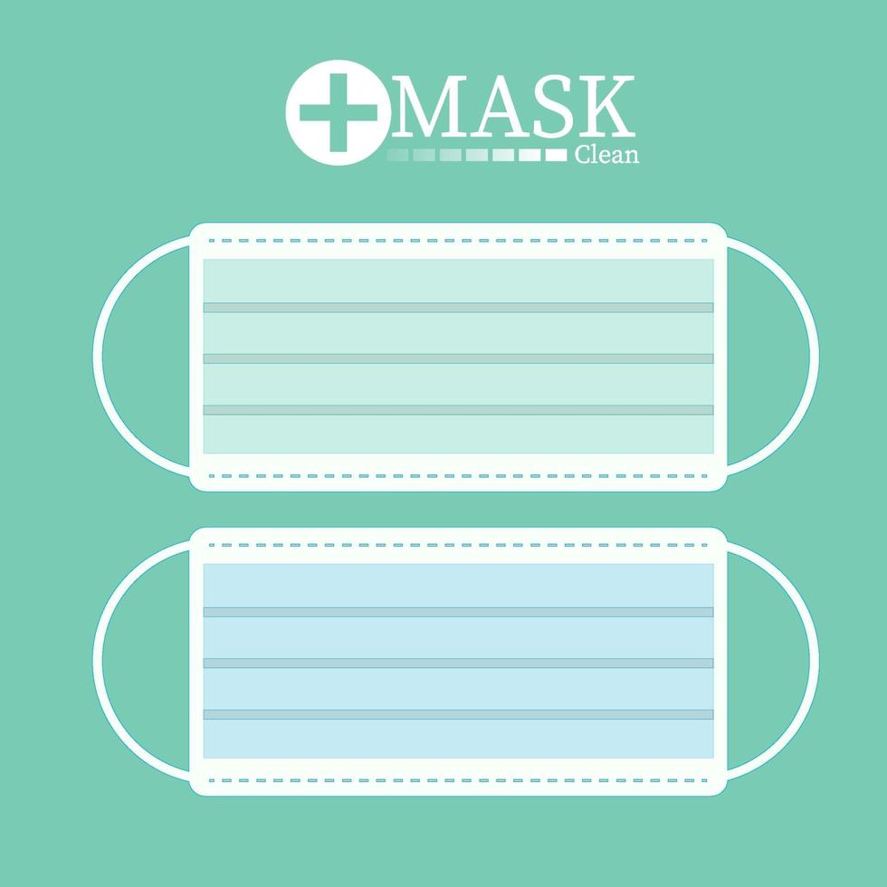 masque respiratoire médical. protection du visage pour les hôpitaux ou la pollution vecteur