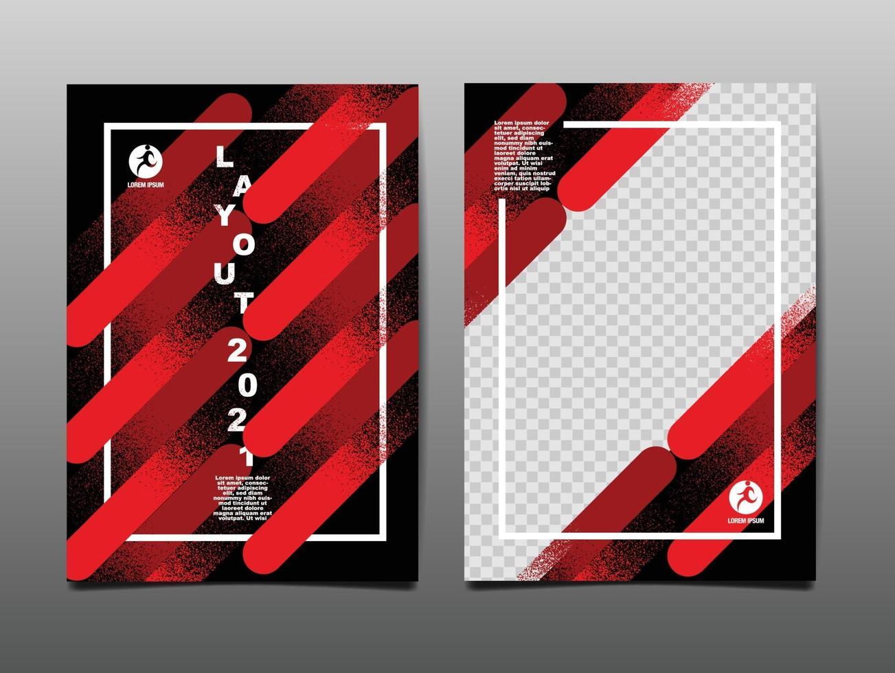 conception d'affiche de sport dynamique avec des lignes de pinceau diagonales abstraites vecteur