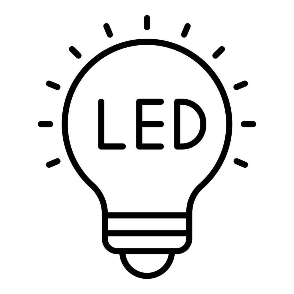 LED lumières icône style vecteur