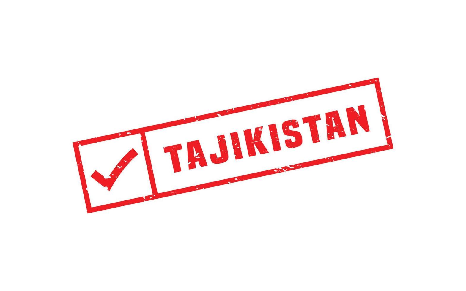 le tadjikistan timbre caoutchouc avec grunge style sur blanc Contexte vecteur